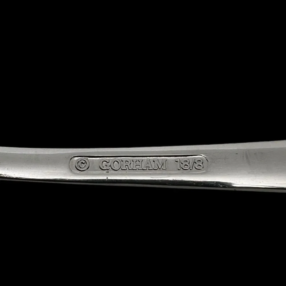 Gorham Stephanie Frosted Sugar Shell Spoon 18/8 Stainless Steel‎ Vintage RARE